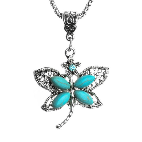 QCOOLJLY Tempting Flower Shape Style 1pc Elegant Silver Color pendant Fine Natural Stone necklace For Women Wholesale