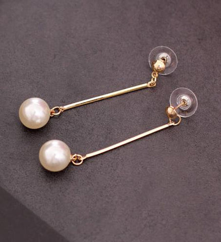 New Female Flower Long Pearl Tassel Dangle Drop Earrings Jewelry Fashion Woman Earrings 2019 Fine Jewelry Accessories Earrings