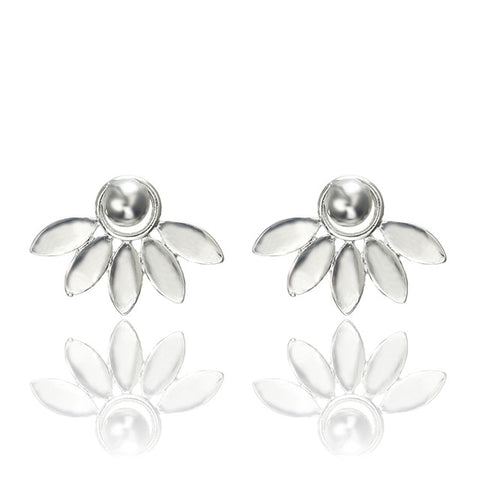 New Crystal Flower Drop Earrings for Women Fashion Jewelry Gold Silver Rhinestones Earrings Gift for Friend Party and Daily