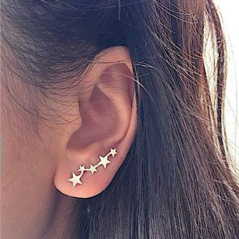 New Crystal Flower Drop Earrings for Women Fashion Jewelry Gold Silver Rhinestones Earrings Gift for Friend Party and Daily