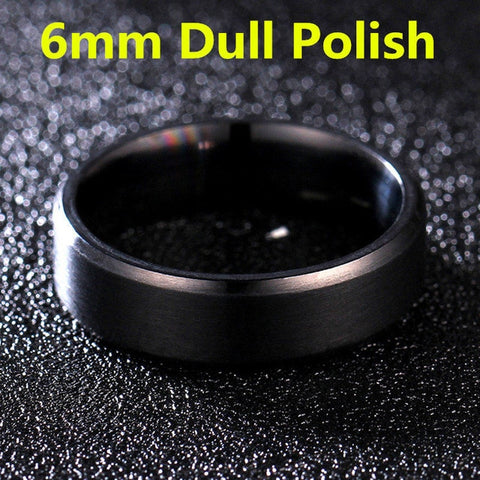 4mm Dull Polish Silver Color Titanium Ring For Men and Women