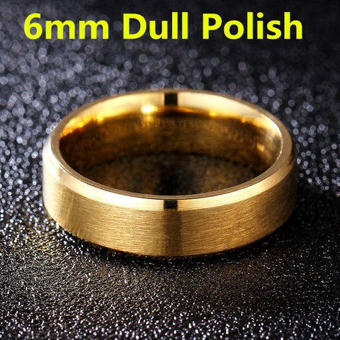 4mm Dull Polish Silver Color Titanium Ring For Men and Women