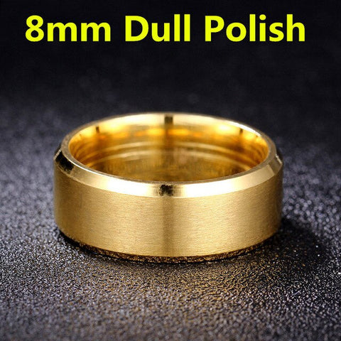 4mm Dull Polish Silver Color Titanium Ring For Men and Women