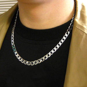 Fashion Simple Men Twist Oblate Wide Chain Necklace Party Jewelry Birthday Gift New hip hop