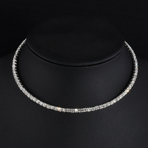 5 styles Rhinestone Choker Necklaces Torques Collar Women Statement Jewelry