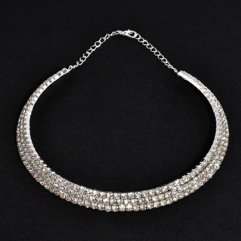 5 styles Rhinestone Choker Necklaces Torques Collar Women Statement Jewelry