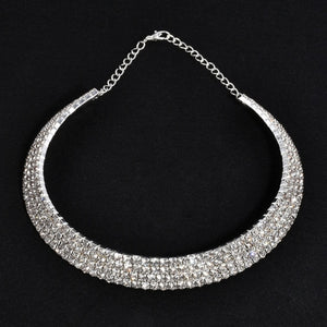 5 styles Rhinestone Choker Necklaces Torques Collar Women Statement Jewelry