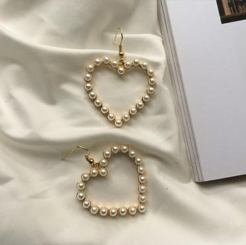 New Female Flower Long Pearl Tassel Dangle Drop Earrings Jewelry Fashion Woman Earrings 2019 Fine Jewelry Accessories Earrings