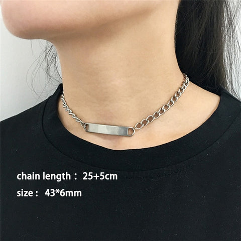 Fashion Necklaces 2019 Harajuku Streetwear Flame Unisex Necklace Punk Accessory Rock Chain Choker Necklaces Nightclub Jewelry