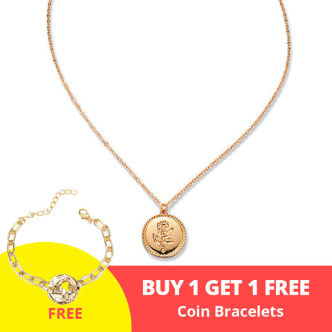 17KM Vintage Gold Portrait Coin Pearl Pendant Necklaces For Women Bohemia Fashion Muklltilayer Pearl Long Necklace 2019 Jewelry