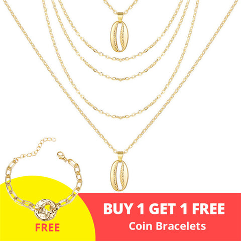 17KM Vintage Gold Portrait Coin Pearl Pendant Necklaces For Women Bohemia Fashion Muklltilayer Pearl Long Necklace 2019 Jewelry