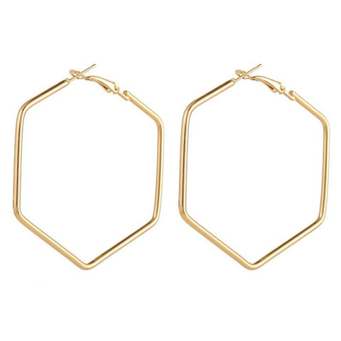 Charms Gold Silvery Dangle Earrings Exaggerated New Design Lion Head Geometric Retro Style Personality Stud Earrings For Women