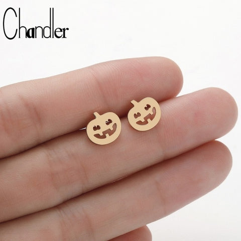 Chandler Hot 316L Stainless Steel Mickey Earrings For Children Kids Mouse Jewelry Cute Lovely Animal Black Rose Color Bronics