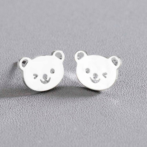 Chandler Hot 316L Stainless Steel Mickey Earrings For Children Kids Mouse Jewelry Cute Lovely Animal Black Rose Color Bronics