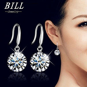 ES924 Dangle Drop Earrings boucle d'oreille Fashion Jewelry Zircon Stone Earring For Women 2018 Brincos NEW Arrival