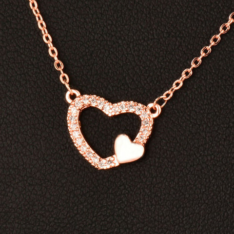 SINLEERY Shiny Paved Tiny Crysral Circle Round Necklaces & Pendants Silver Rose Gold Color Chain Jewelry For Women XL089 SSB