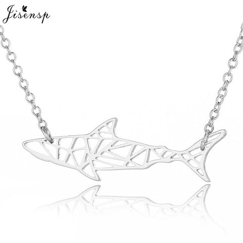 Jisensp Stainless Steel Razor Blades Pendant Necklaces Men Jewelry Steel Shaver Shape Necklaces & Pendants Women Collares